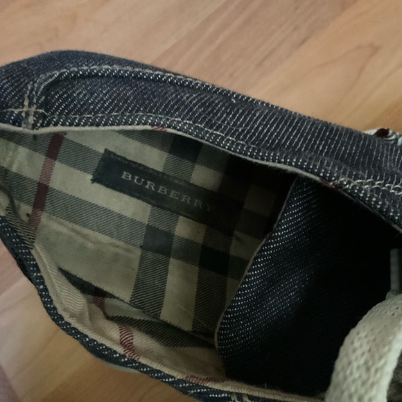 “BURBERRY” Style Denim Lace Up Running Shoes - Picture 6 of 8